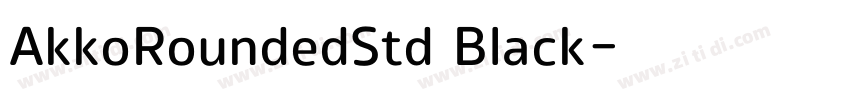AkkoRoundedStd Black字体转换